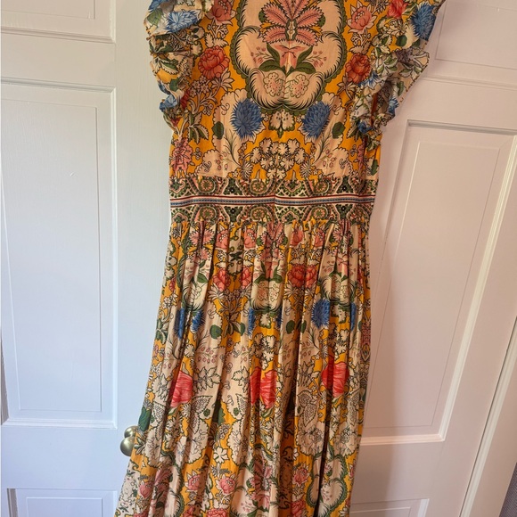 Floral Maxi Dress in Yellow from Dillards. Super comfortable & flattering - Picture 3 of 5